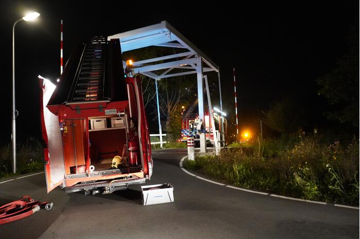 Grote brand in sauna bij woning