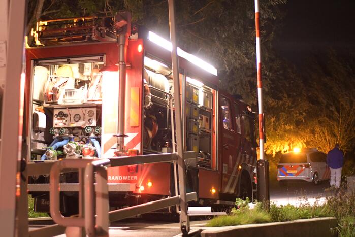 Grote brand in sauna bij woning