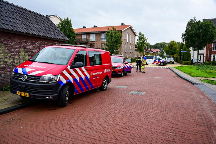 Gasleiding geraakt bij werkzaamheden in woning