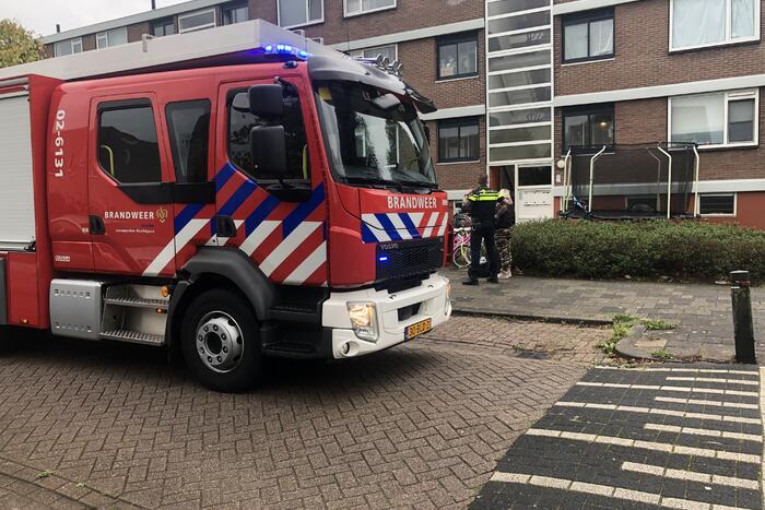Brand in kelderbox van flat