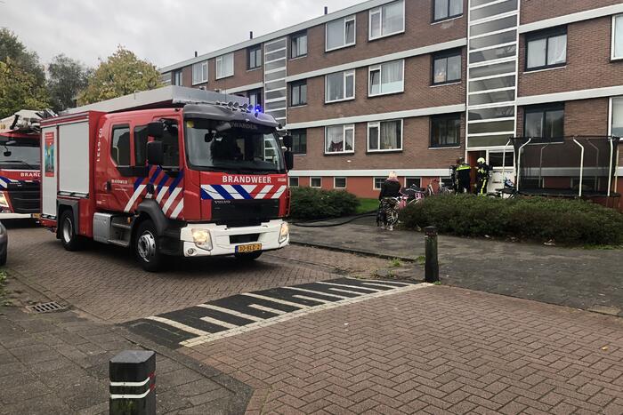 Brand in kelderbox van flat