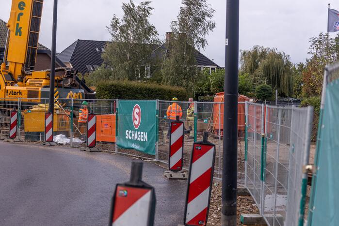 Leidingen geraakt bij aanleg nieuwe fietstunnel Vathorst