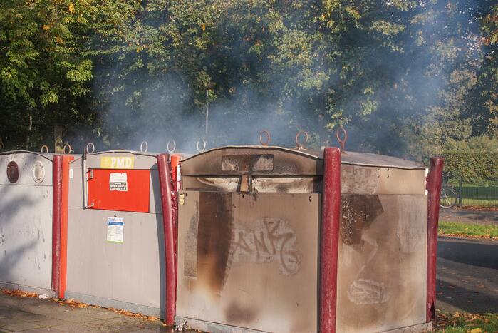 Brand in papiercontainer in Soesterkwartier