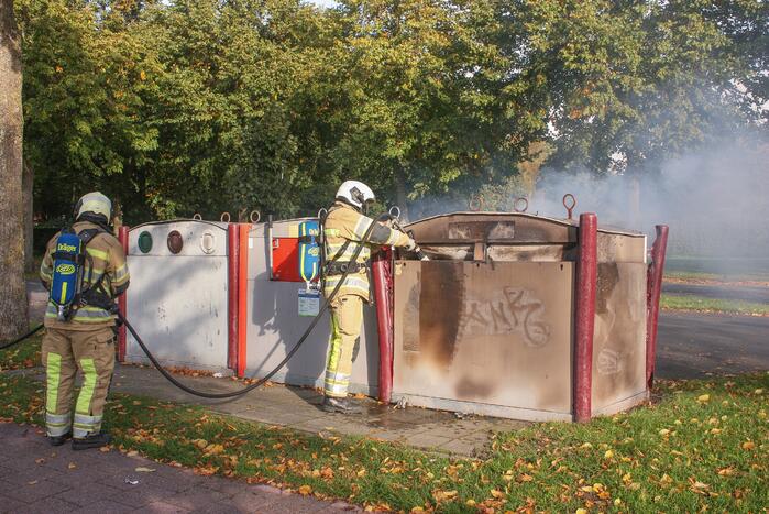Brand in papiercontainer in Soesterkwartier