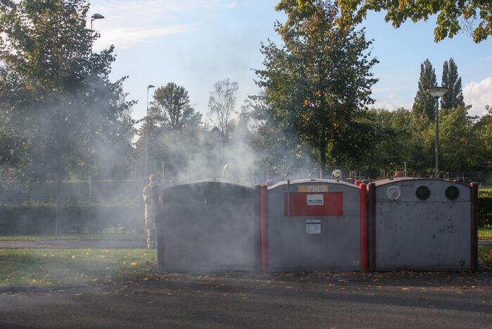 Brand in papiercontainer in Soesterkwartier