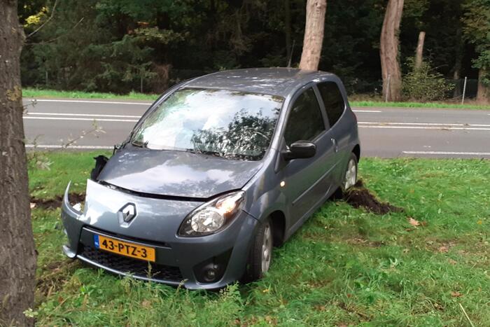 Personenauto knalt tegen boom