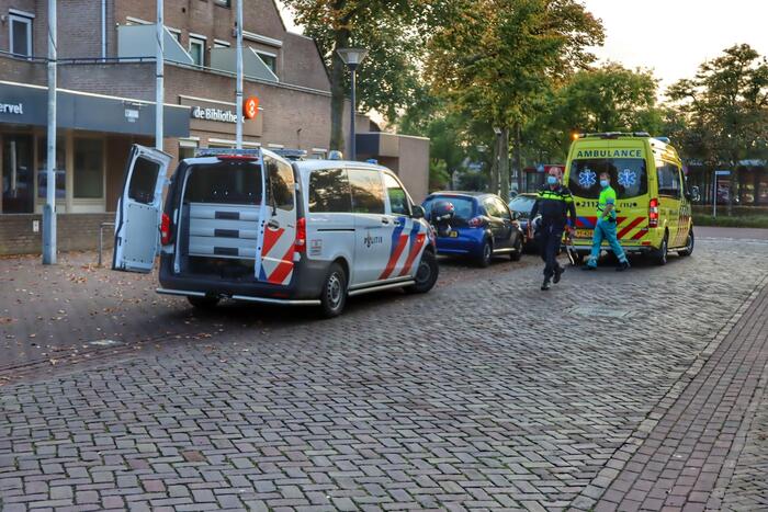 Ongeval tussen auto en scooter