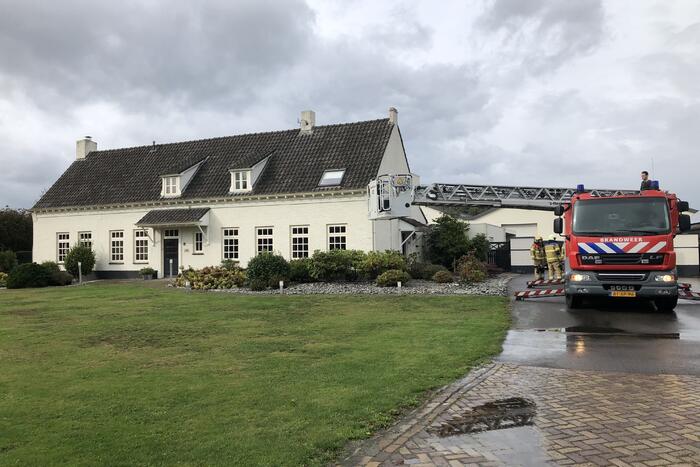 Brand in afvoerkanaal kachel