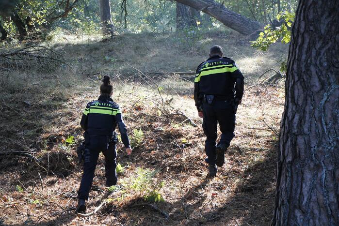 Brand in bosgebied snel geblust