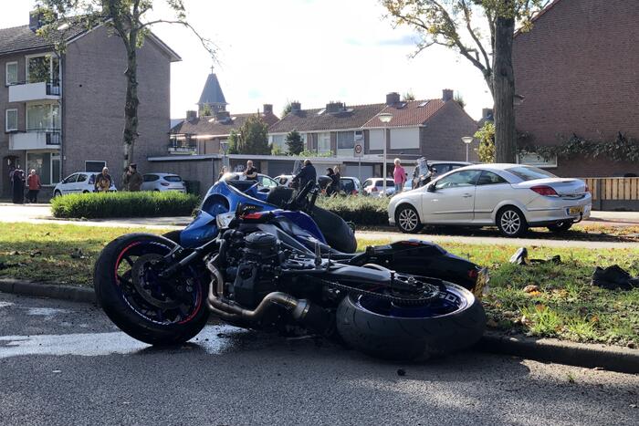 Ernstig ongeval tussen motor en motorscooter