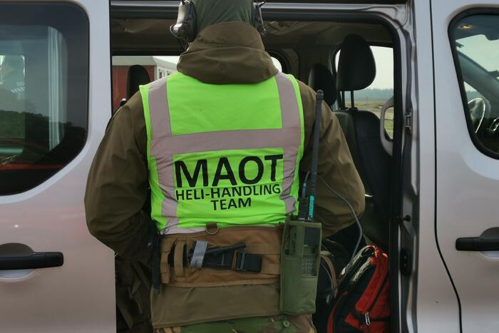 Brandweer en Landmacht oefenen boven Ginkelse Heide