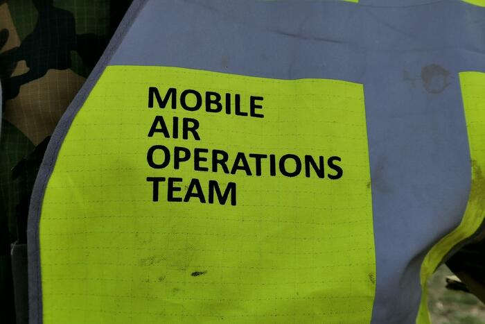 Brandweer en Landmacht oefenen boven Ginkelse Heide