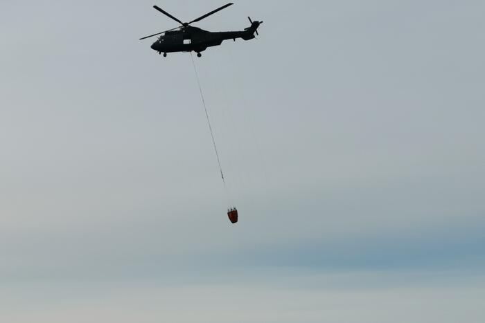 Brandweer en Landmacht oefenen boven Ginkelse Heide