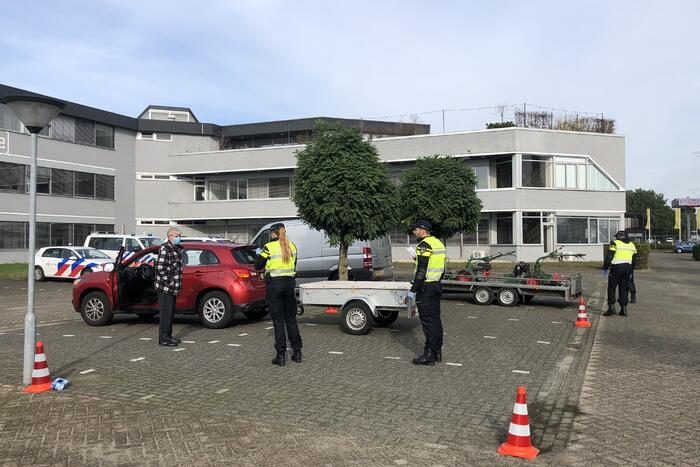 Verkeerscontrole op aanhangers