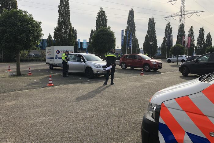 Verkeerscontrole op aanhangers