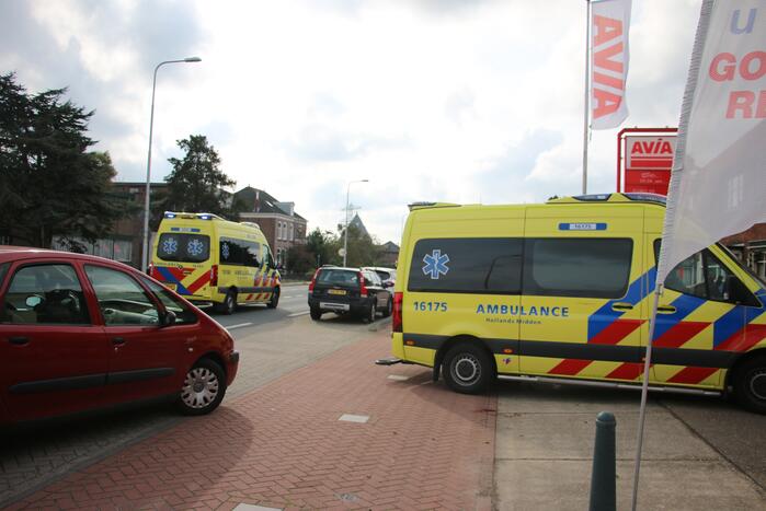 Scooterrijder gewond na schrikreactie