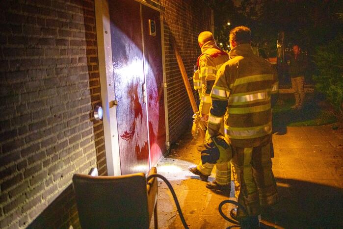 Toegangsdeur opgeblazen van sporthal