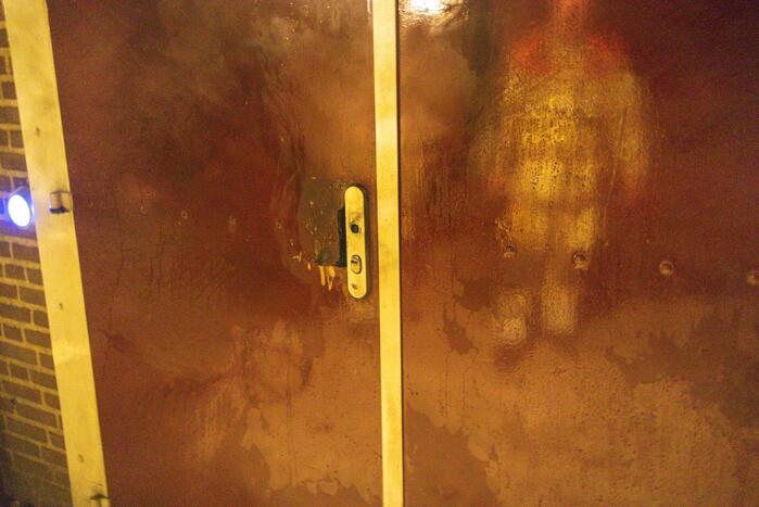 Toegangsdeur opgeblazen van sporthal