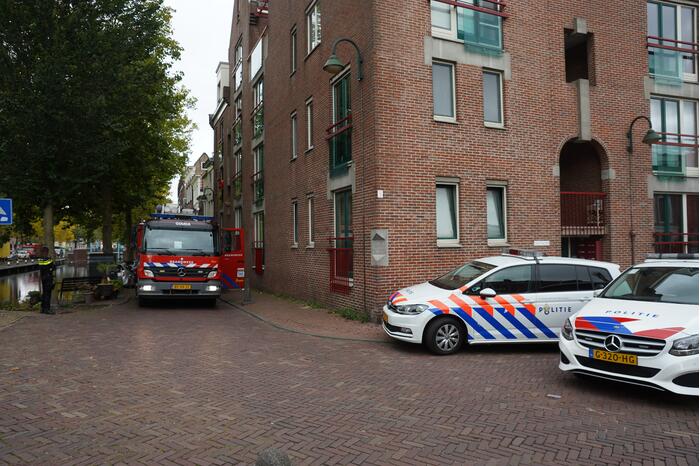 Brand geblust met brandblusser in woning