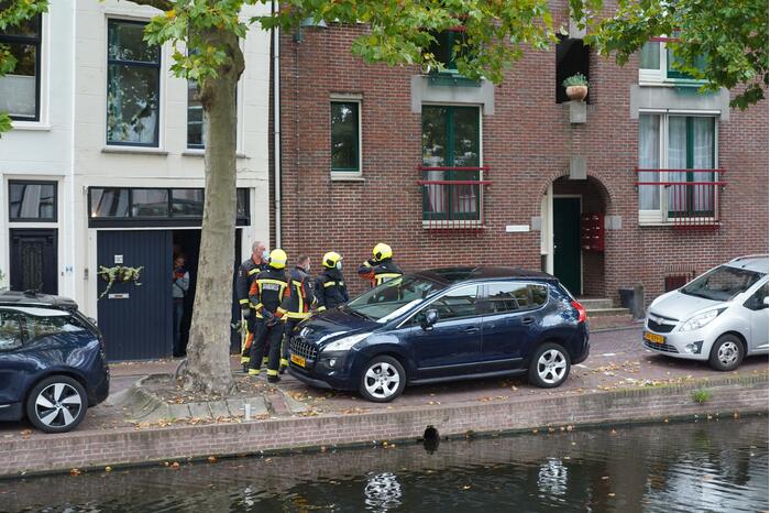 Brand geblust met brandblusser in woning
