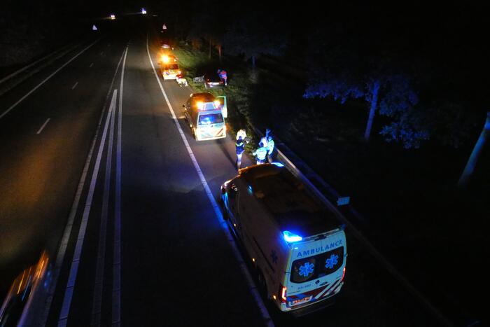 Gewonden bij aanrijding op snelweg