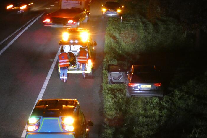 Gewonden bij aanrijding op snelweg
