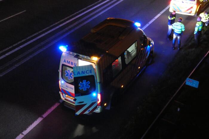 Gewonden bij aanrijding op snelweg