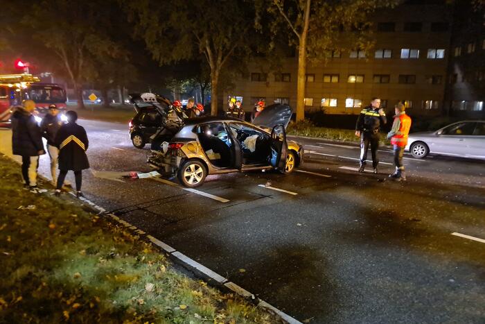 Ravage na botsing met meerdere personenauto's