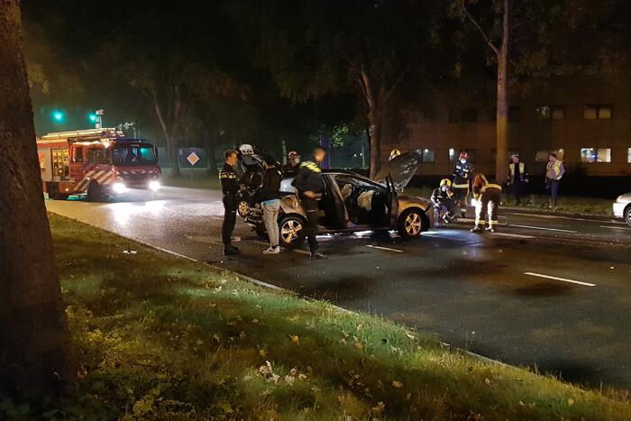 Ravage na botsing met meerdere personenauto's