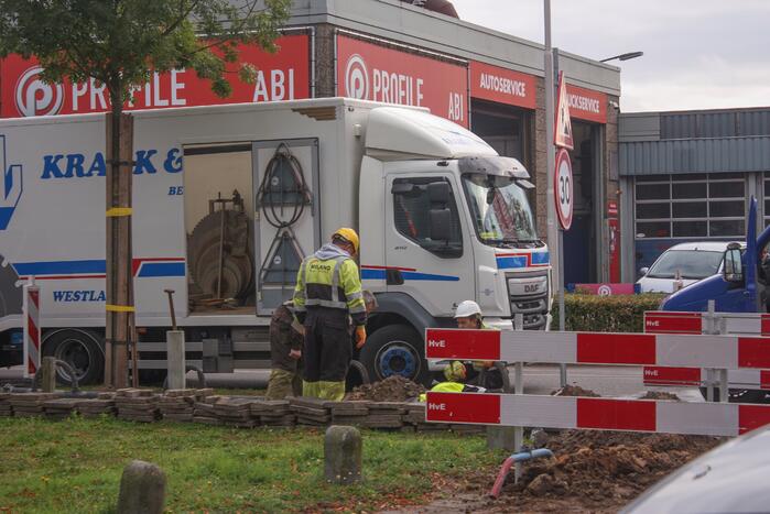 Gaslekkage na graafwerkzaamheden