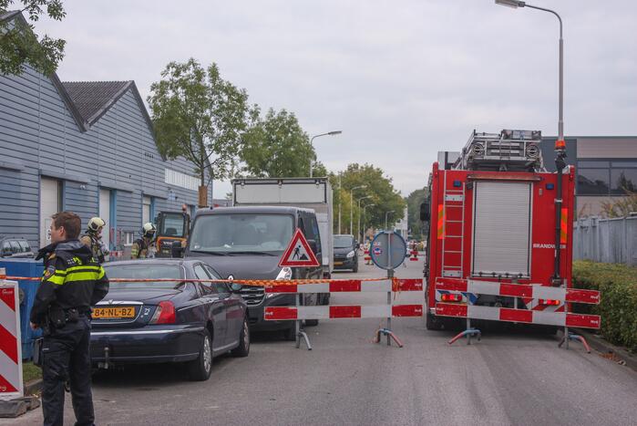 Gaslekkage na graafwerkzaamheden