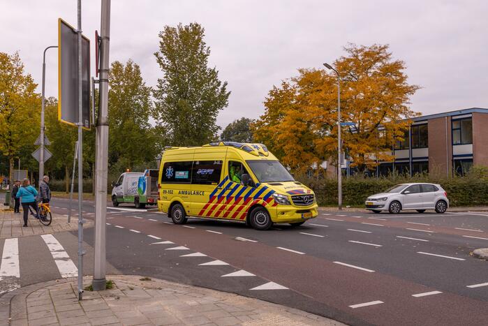 Fietser gewond door aanrijding met containerreiniger