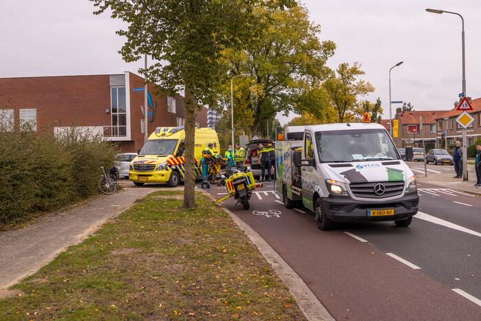 Fietser gewond door aanrijding met containerreiniger
