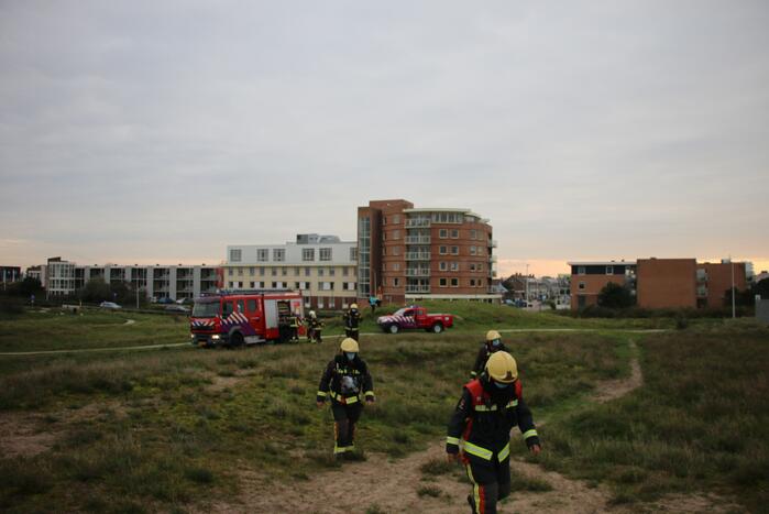 Brand in de duinen snel onder controle