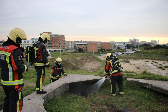 Brand in de duinen snel onder controle