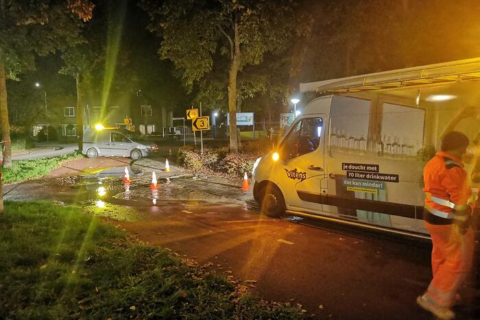 Waterballet na gesprongen leiding