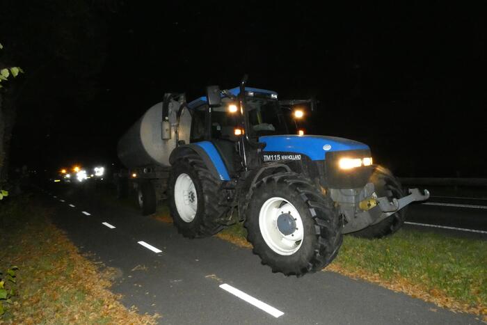 Gewonde bij aanrijding met tractor