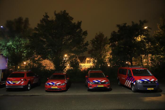 Grote brand in bedrijfspand