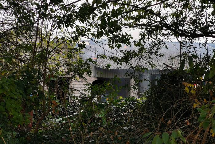 Uitslaande brand in schuur