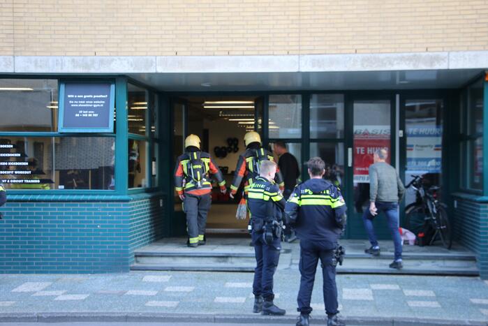 Gasleiding geraakt tijdens boorwerkzaamheden bij Showtime Gym