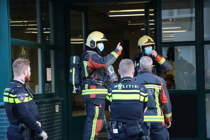 Gasleiding geraakt tijdens boorwerkzaamheden bij Showtime Gym