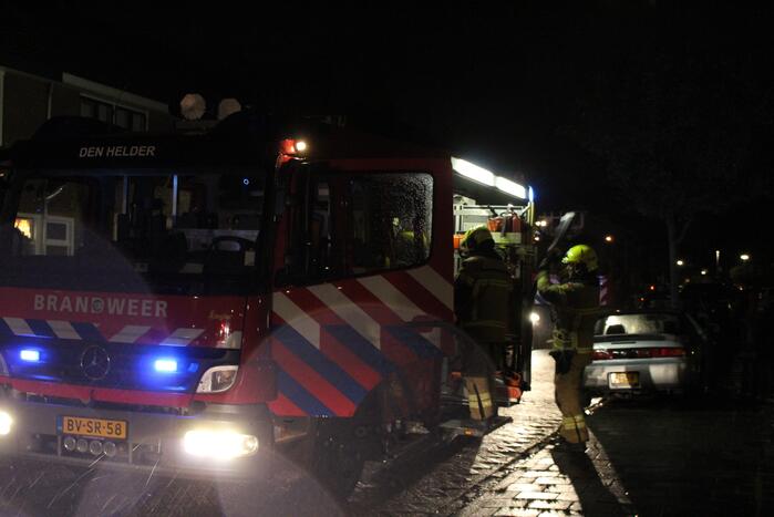 Brand in schoorsteen van woning