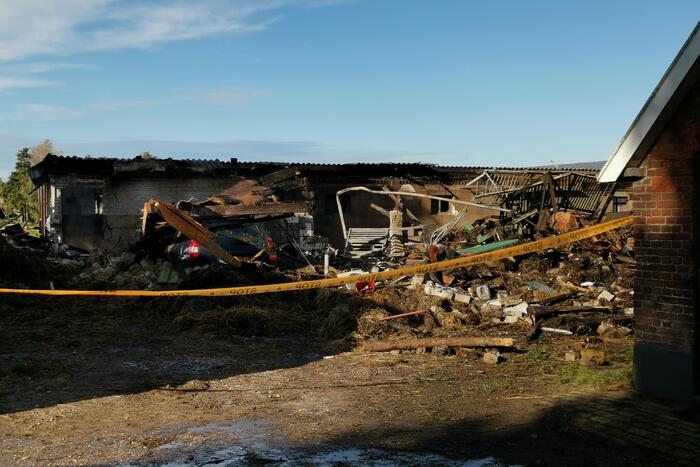Enorme schade na uitslaande brand in schuur