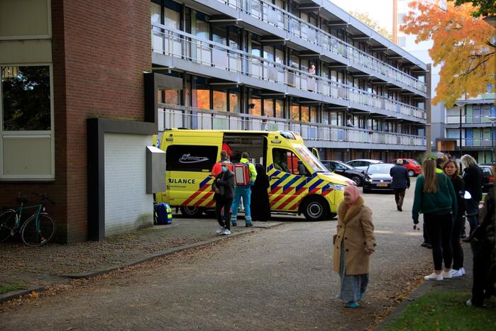 Traumahelikopter landt voor incident in flatwoning