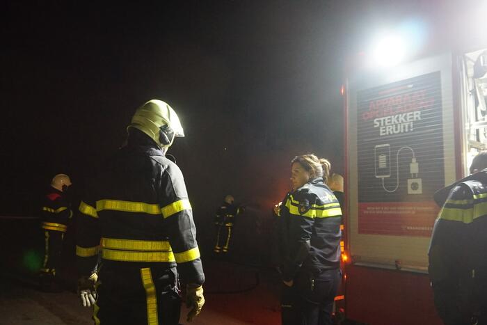 Flinke brand in bouwcontainer in nieuwbouwwijk