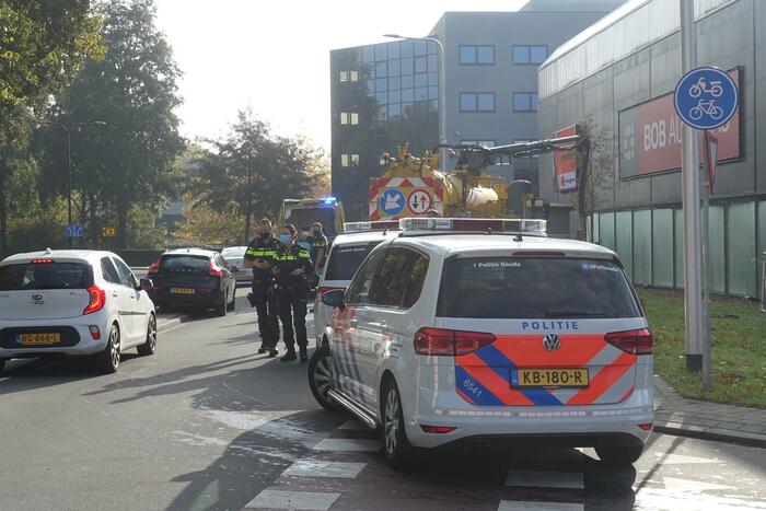 Wegwerker gewond door aanrijding