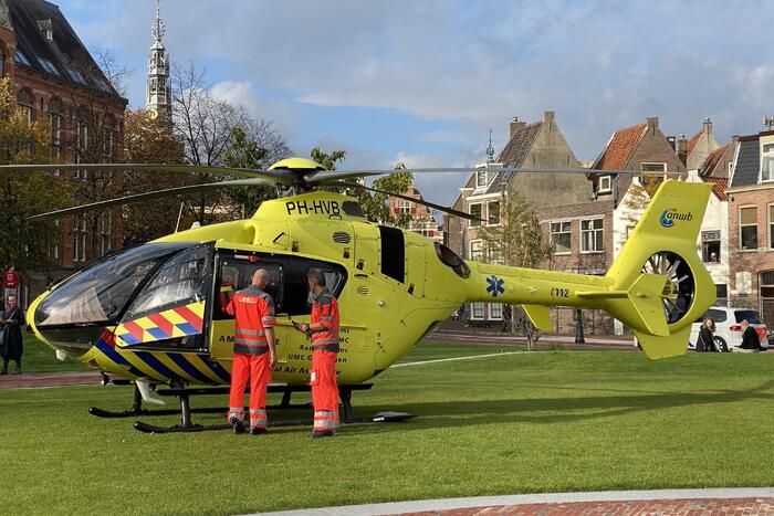 Traumahelikopter landt voor ongeval in huis