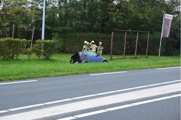 Gewonde bij aanrijding tussen personenauto en vrachtwagen