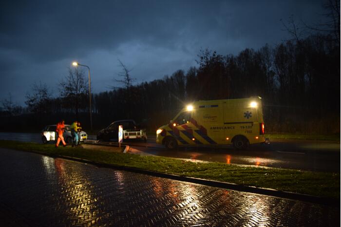 Gewonde na frontale aanrijding