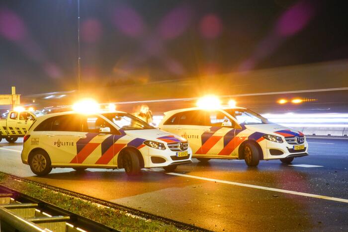 Persoon gewond bij ongeval met voertuig ondersteboven